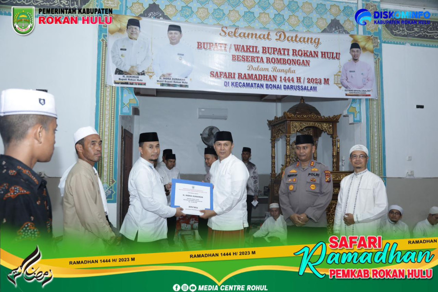 Safari Ramadhan Ke Dua Wakil Bupati Rohul,Masyarakat Bonaidarussalam Minta Bantuan Listrik dan Jarin