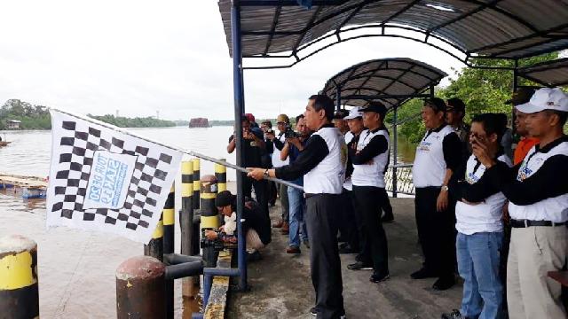 Sekda Siak Lepas Start Hari Pertama Iven Serindit Boat Race 2019