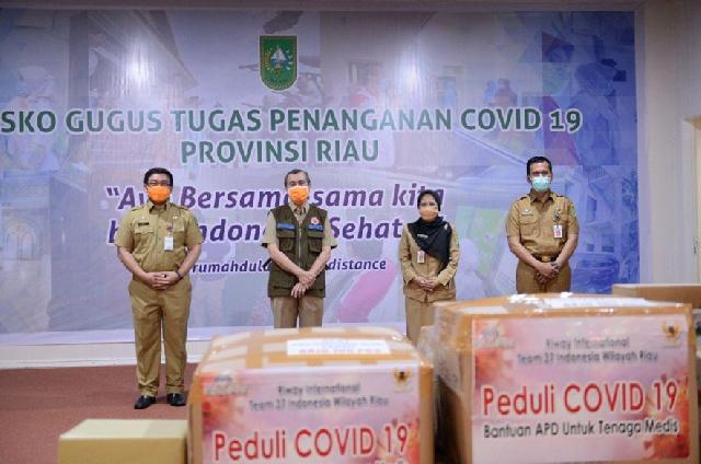 Pemprov Riau Distribusikan 16.000 APD untuk Tenaga Medis Covid-19