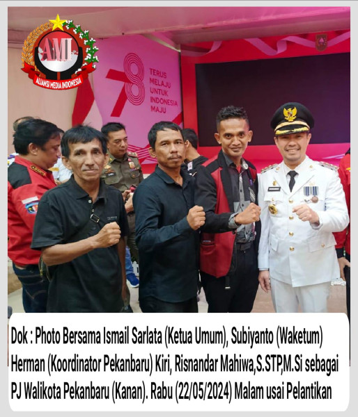 Aliansi Media Indonesia (AMI), Siap Mendukung Penuh, Risnandar Mahiwa,S.STP,M.Si sebagai PJ Walikota