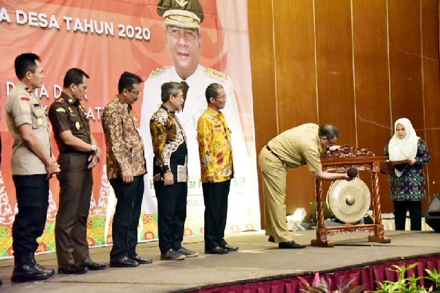Pemkab Bengkalis Ikuti Raker Percepatan Penyaluran dan Pengelolaan Dana Desa Provinsi Riau Tahun 202