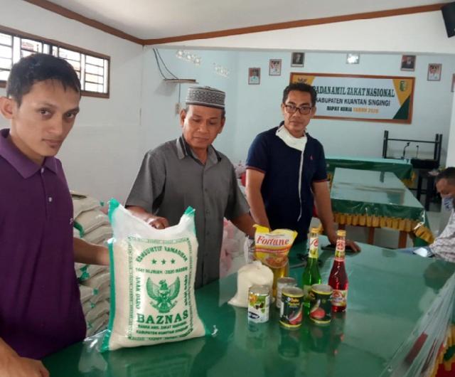 Baznas Kuansing akan Salurkan 2.000 Paket Sembako Bantu Warga Kurang Mampu