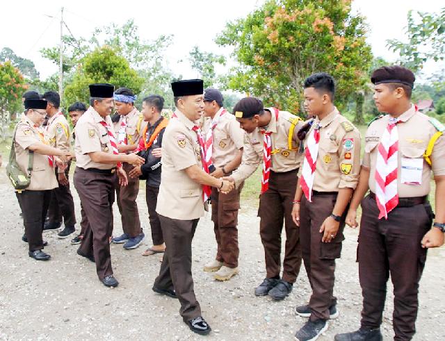 Bupati Siak Hadiri Pembukaan Kemah Ukhuwah Regional ke-3 Sako Pramuka SIT di Siak