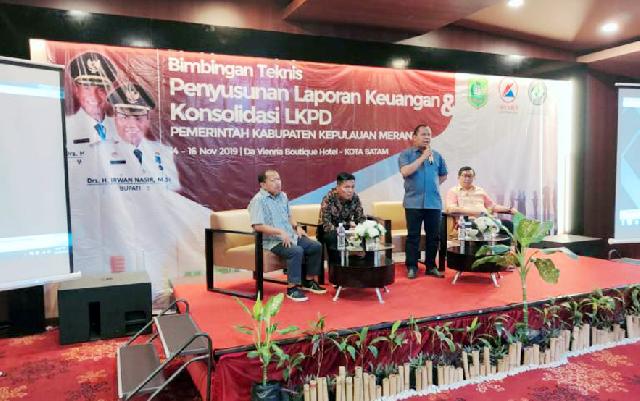 Bupati Meranti Buka Bimtek Penyusunan LKPD Dilingkungan Pemkab. Meranti 2019