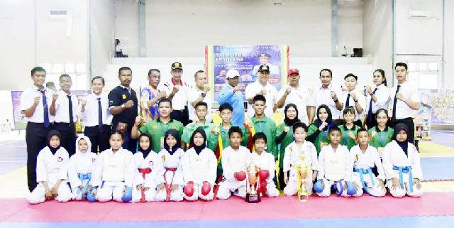 Wabup Inhil Buka Kejuaraan Festival Karate Antar Dojo Lemkari se Inhil