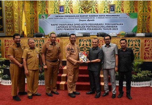 Sidang Paripurna Laporan Reses Anggota  DPRD Kota Pekabaru Digelar