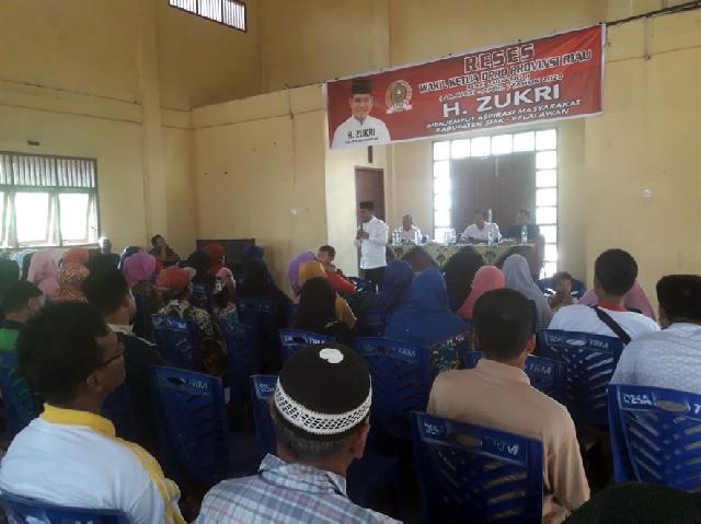 Wakil Ketua DPRD Provinsi Riau Reses di Desa Terantang Manuk