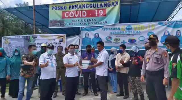 Pemda dan Ketua DPRD Kabupaten Pelalawan Tinjau Posko di Kecamatan Ukui